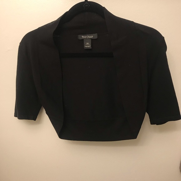 Cropped Short Sleeve Cardigan Sweater - Picture 2 of 5